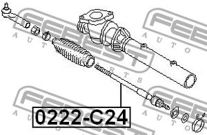 Сайлентблок заднего рычага для Nissan Serena C24 2000-2005 0222c24 Febest
