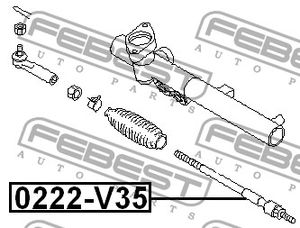 Шарнир 0222V35 Febest