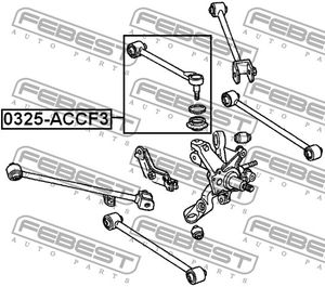 Тяга задняя верхняя для Honda Accord VI 1998-2002 0325ACCF3 Febest
