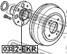 Ступица колеса 0382EKR Febest