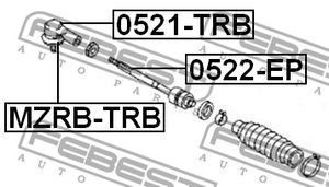 Опора шаровая 0521trb Febest
