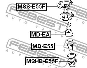 Защитный колпак / пыльник MSHBE55F Febest