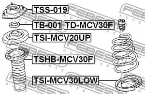 Амортизатор TDMCV30F Febest
