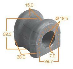 Втулка (сайлентблок) заднего стабилизатора для Toyota Avensis II 2003-2008 ST4881805070 Sat