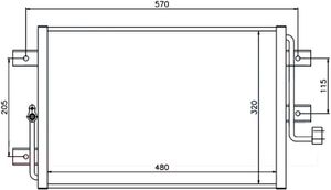 Радиатор кондиционера Фиат Альбеа с 2002 г stfi013940 Sat