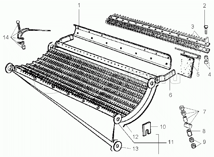 Concave For Maize And Sun Flower From Serial Number 563010044 /Autolevel 5634100