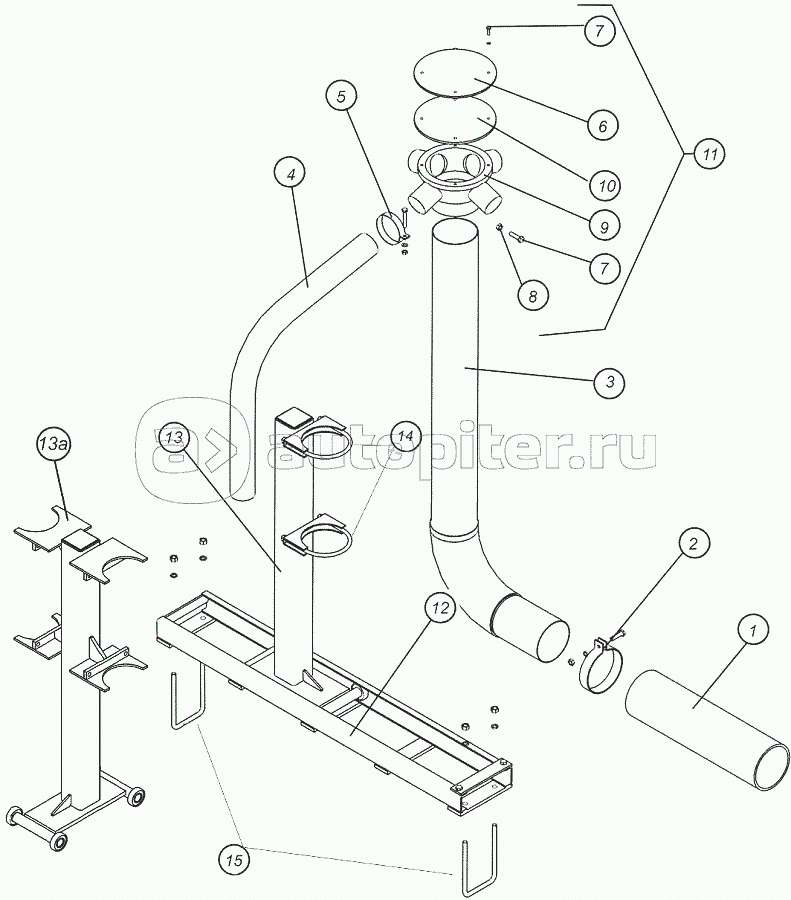 Первичный коллектор-распределитель для ПК-8,5, 9,7, 12,2