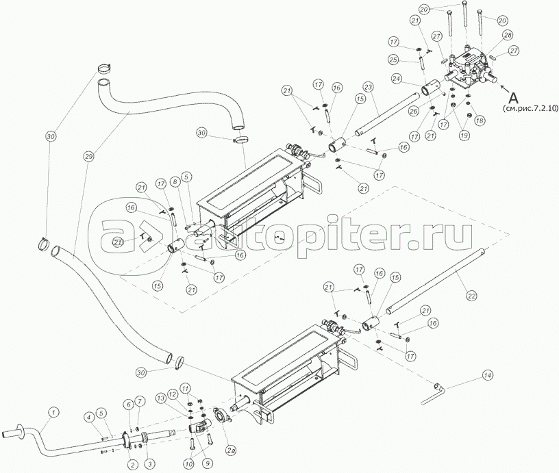 Привод высевающего механизма бункера V=4,2м3