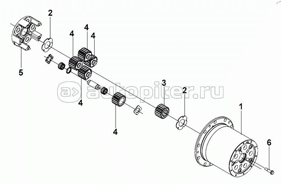 T31R-RA-11 Wheel Side Reduction Assembly