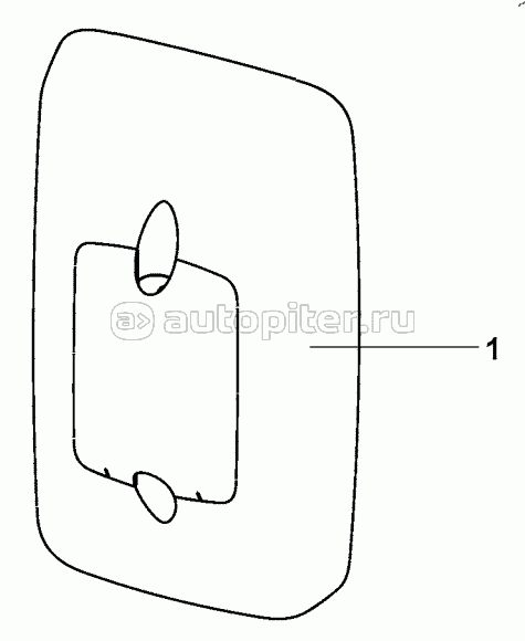 T31R-CA-136 Exterior Rearview Mirror Group At Driver's Side