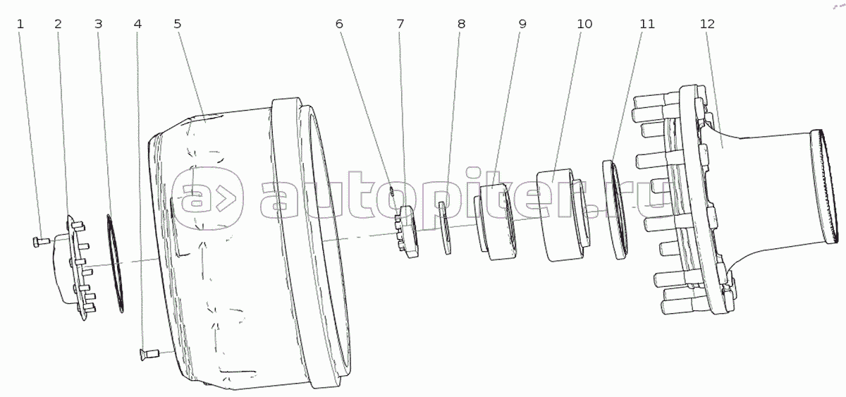 AC40414195901 VGD95 конец переднего колеса в сборе (ф335, ABS)