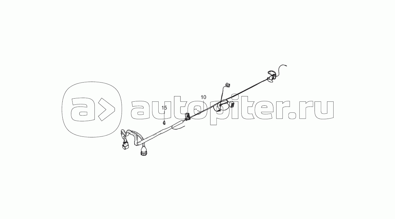 43253-4070120-10 Установка жгута АБС в панели приборов