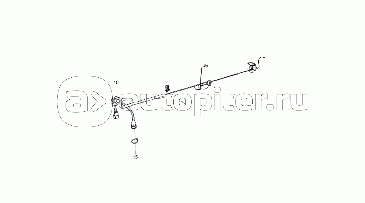 43253-4070220-10 Установка жгутов АБС на кабине