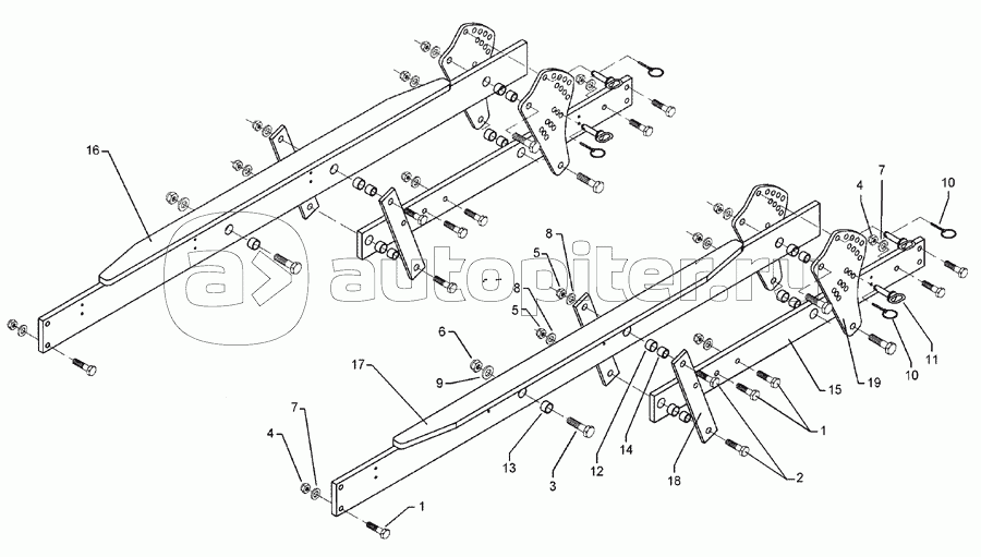 Carrier, 1 pair 120x2095-80x20 Smaragd 9 KU