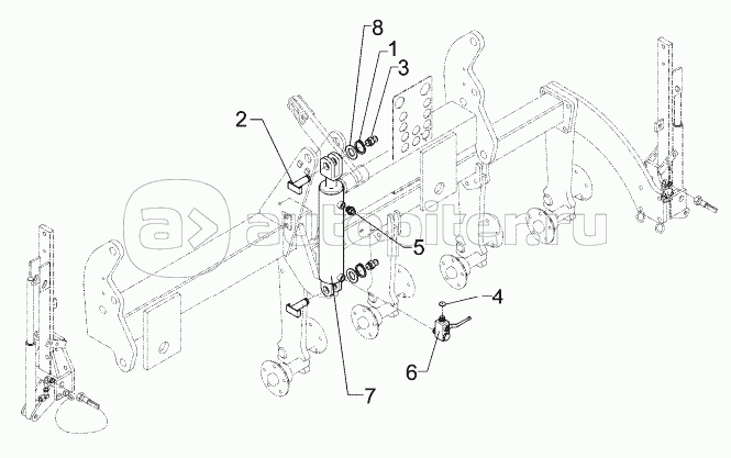 Hydraulic lift linkage AHG DZ 90/45-245 CombiLiner