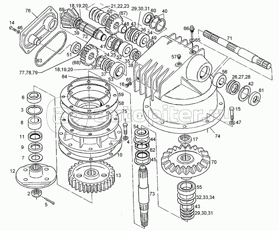 Gear box w. change gears Zirkon 7/300+400