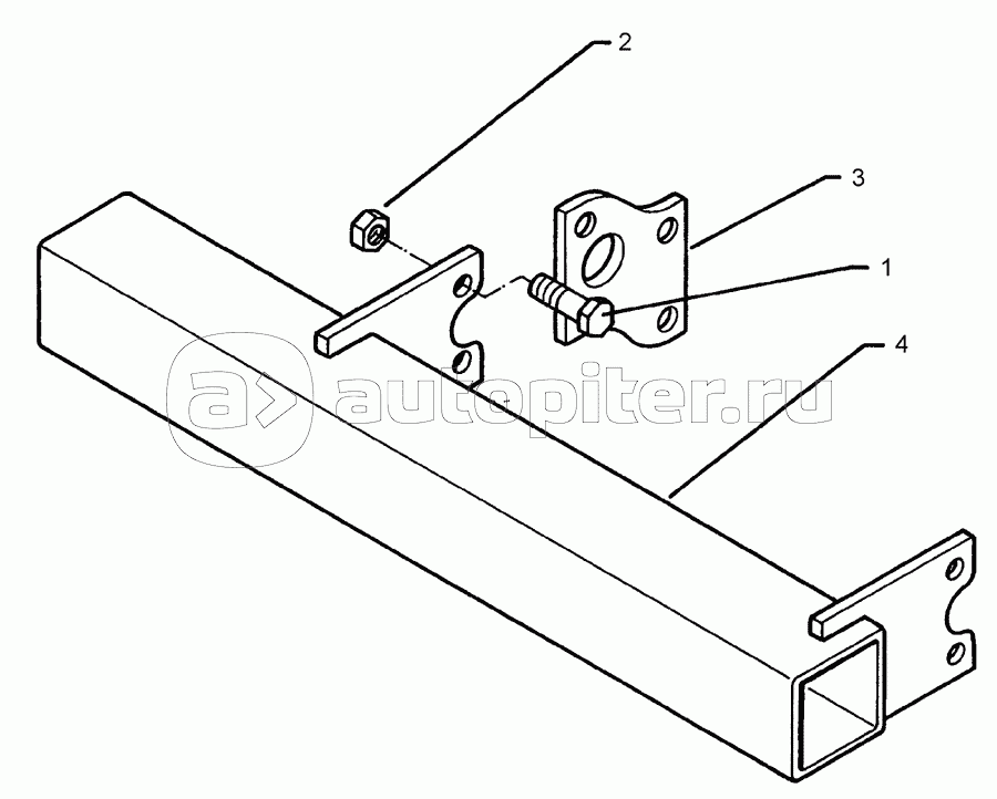 Frame carrier f. track scraper Zirkon 7/400