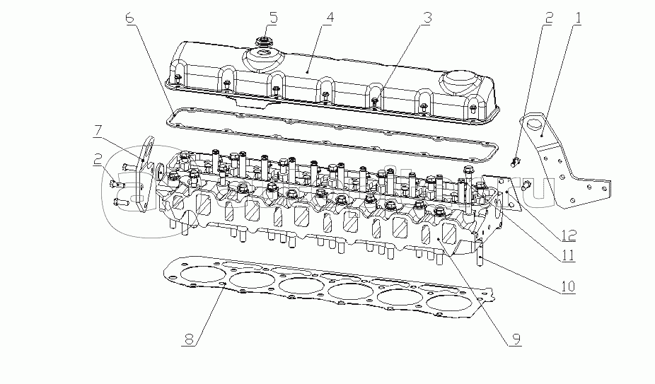 G5200-1003000 Головка цилиндров и крышка головки цилиндров
