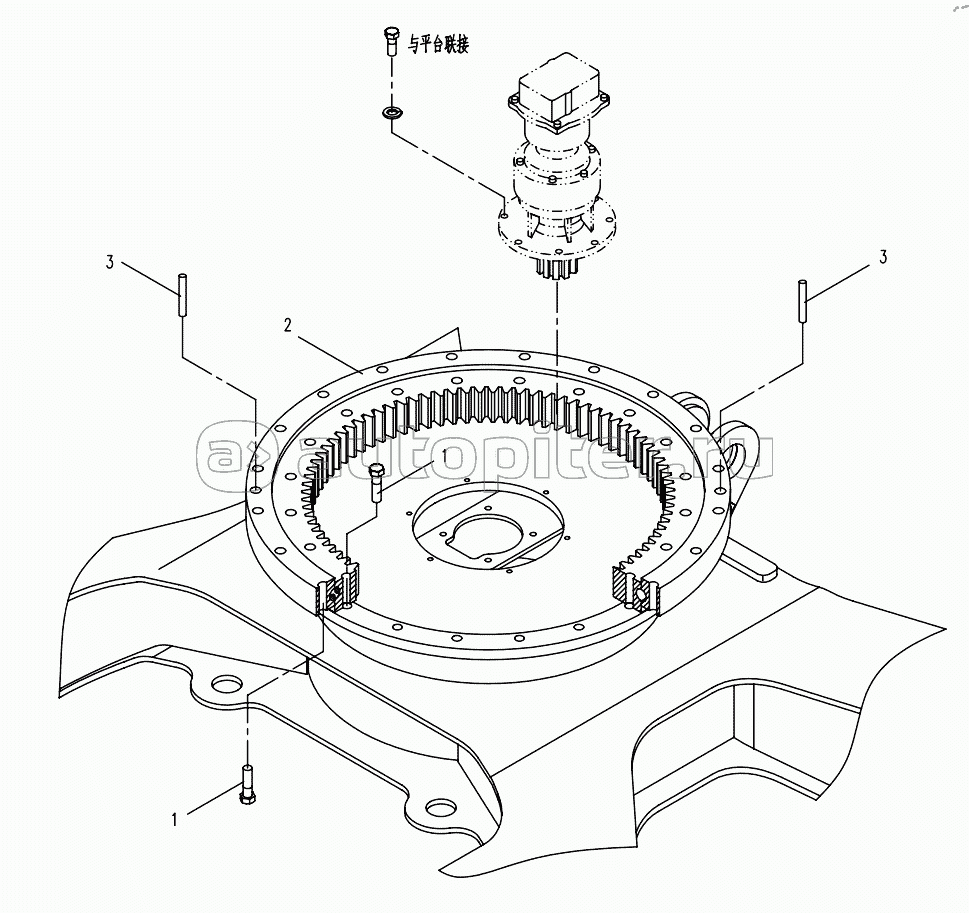 SLEWING MICHANISM (APPLY TO 825E01, 825E02 TYPE)