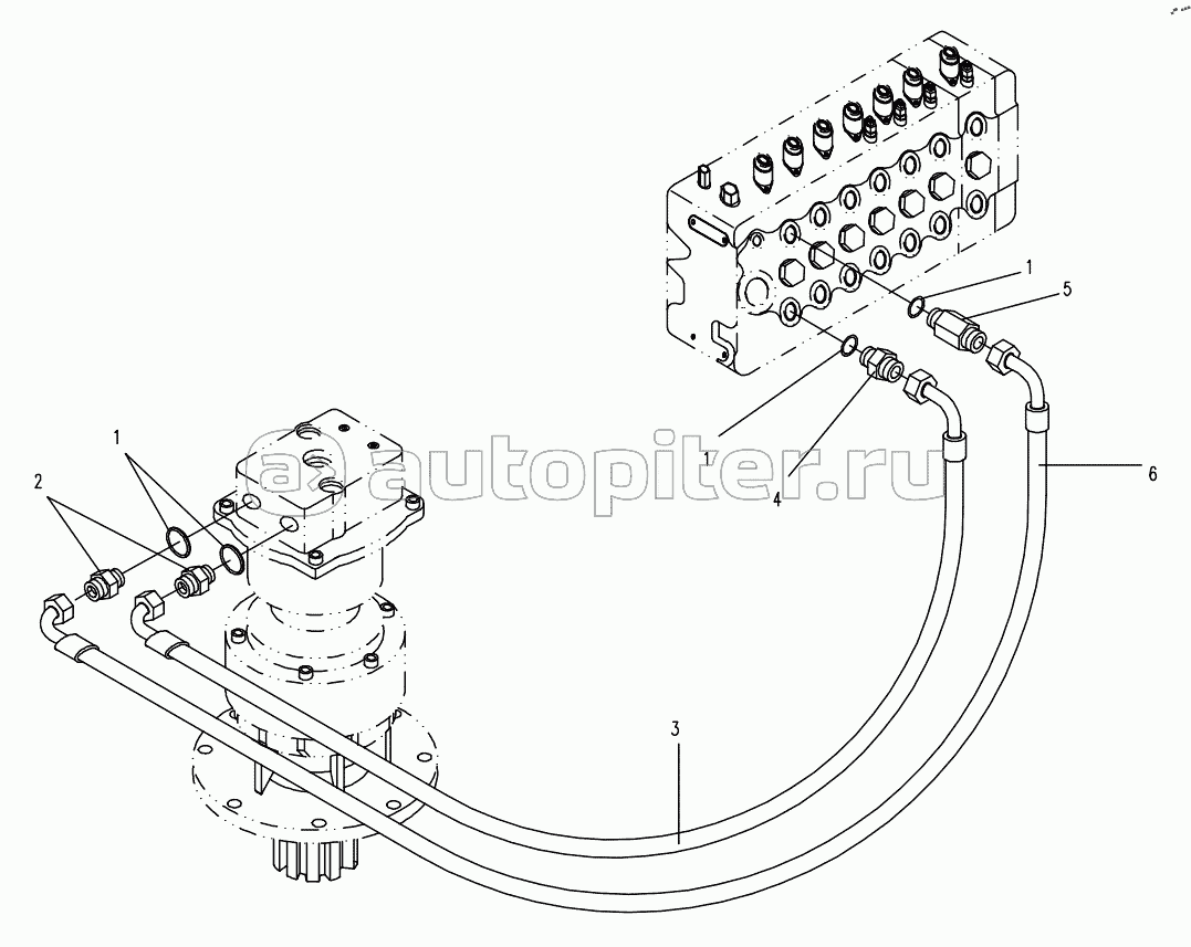 HYDRAULIC SYSTEM FOR PLATFORM 7 (APPLY TO 860E, 860G TYPE)