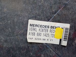 Б/У A1686901425 Обшивка багажника Mercedes-Benz A-Class 1998 W168 1.6    Прав. by7c193710 Б/У запчасти