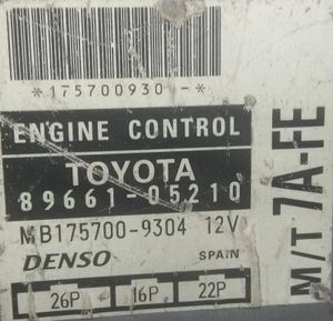 Б/у  8966105420 Блок управления двигателем Toyota Avensis 1 (T220) (1997-2003) 1998 bu6ap807154 Б/У запчасти